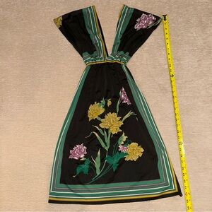 Forever 21 Black Dress with Floral Design - Size S